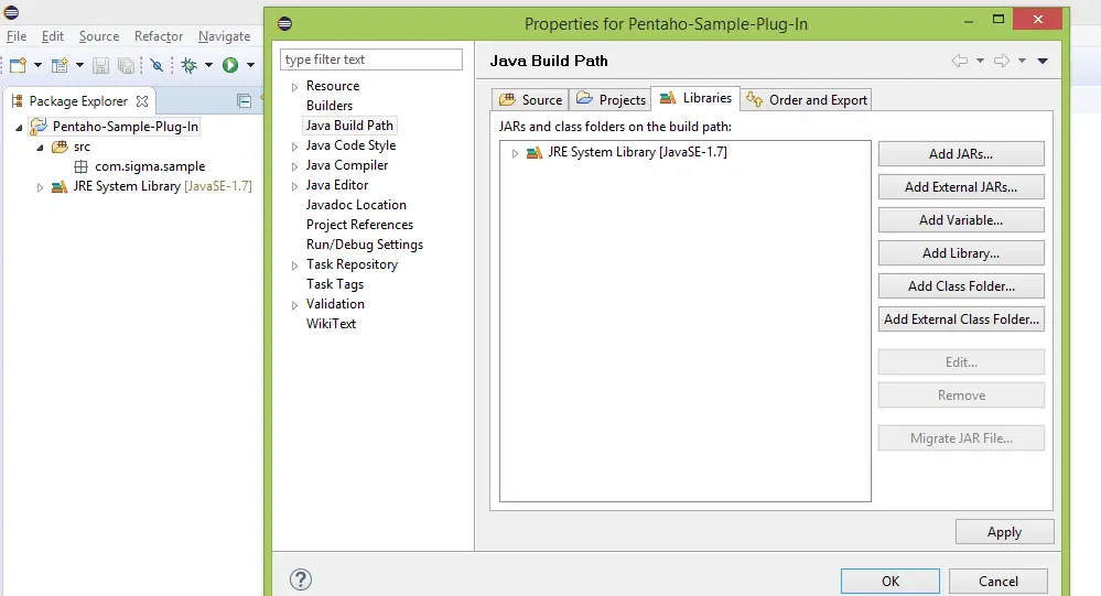 Java build path
