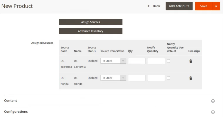 Manage Catalog Product Inventory