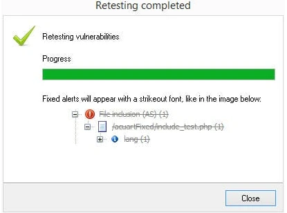 Retesting