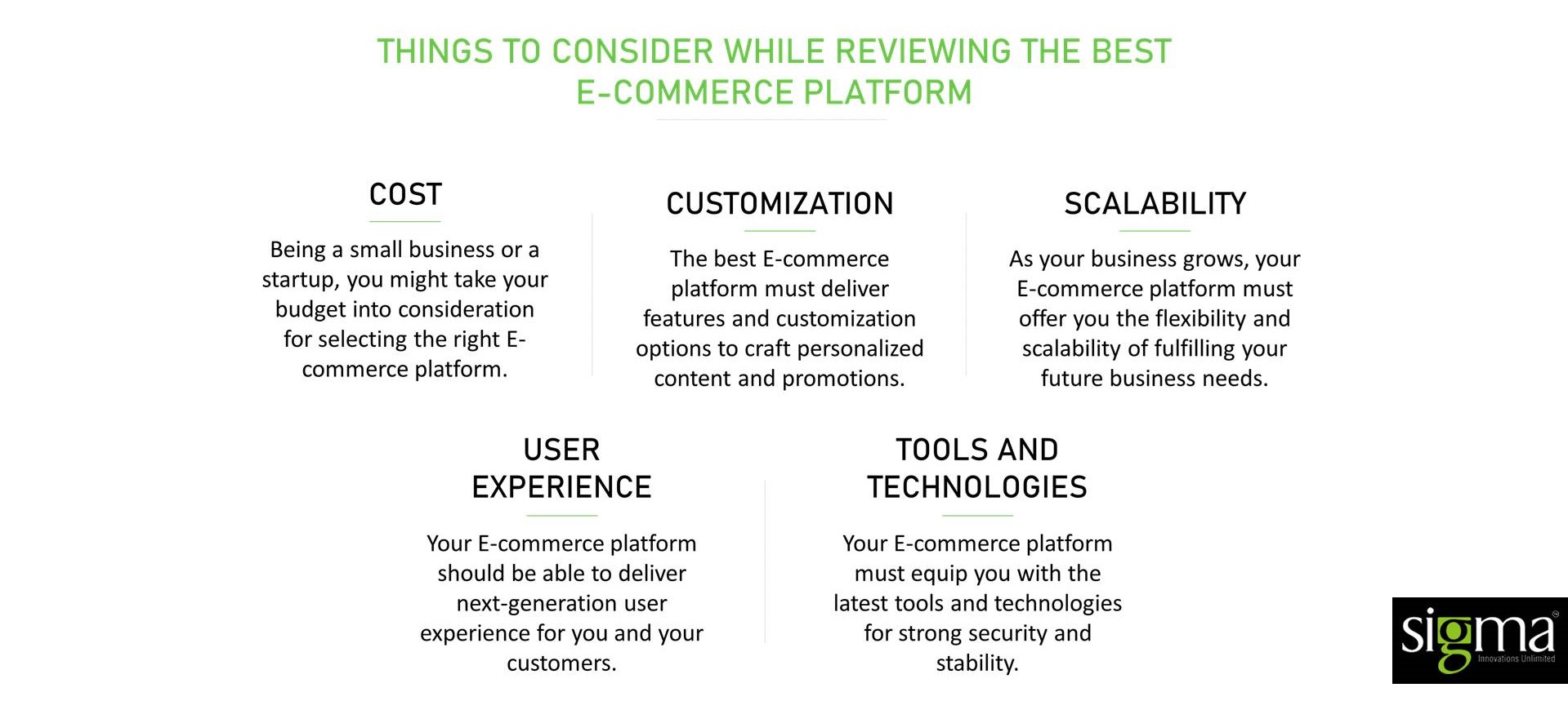 Choosing eCommerce platform