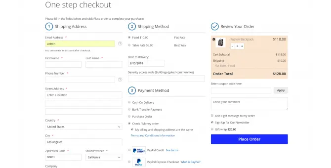 mage-world-one-step-checkout