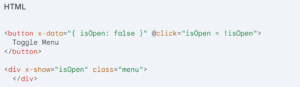 HTML code