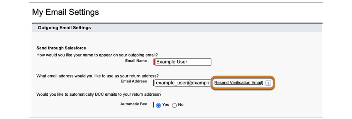 Return email address verification