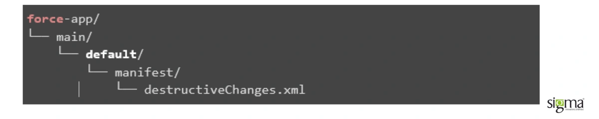 Create Destructive Changes Package
