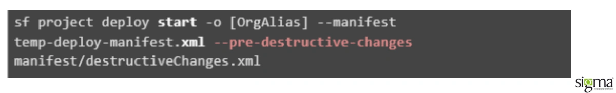 Deploy Destructive Changes