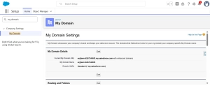 Enable My Domain in Salesforce