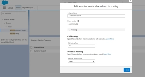 Add Contact Center Channel in Salesforce