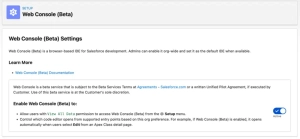 Web Console (Beta) — A Modern Browser IDE