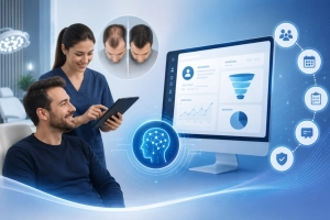 How an AI-Powered Intake & CRM Platform Streamlined Patient Operations for a Leading Hair Restoration Clinic.
