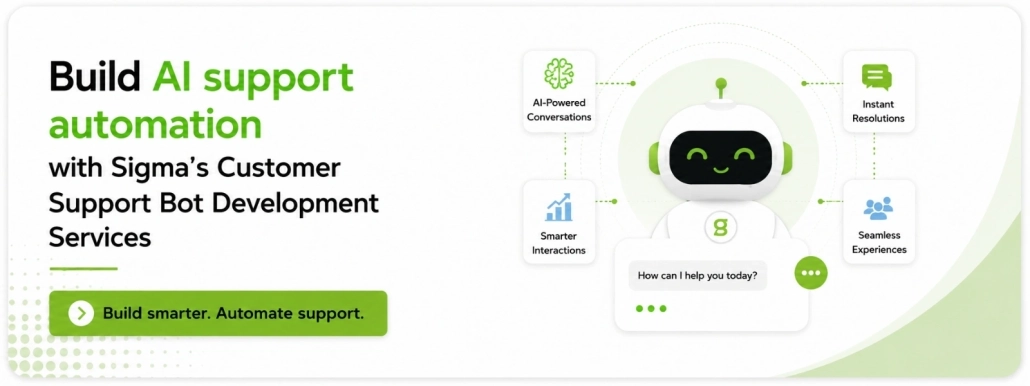 Build AI support automation with Customer Support Bot development services