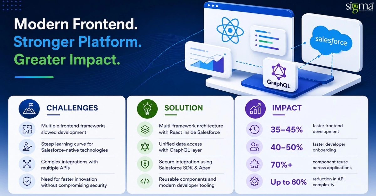 Modernizing Salesforce Frontend for a US-Based Enterprise Using Multi-Framework Architecture Modernizing Salesforce Frontend for a US-Based Enterprise Using Multi-Framework Architecture