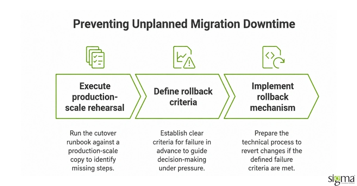 Preventing unplanned Migration downtime Preventing unplanned Migration downtime